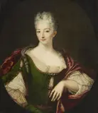German School 1st half 18th century, Portrait of Baroness Maria Catharina von Loë, Oil on canvas (relined)