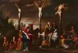 Mount Calvary by circle of Frans Francken the Younger, Oil on panel, sold Mar 2018