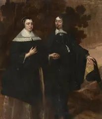 Portrait of a Couple by attributed to Bartholomeus van der Helst, Oil on panel, sold Mar 2018