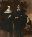 attributed to Bartholomeus van der Helst, Portrait of a Couple, Oil on panel