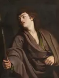 attributed to Jacob Jordaens, Saint Matthew the Evangelist, Oil on canvas (relined)