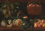 Still Life with Fruits and a Rabbit by Netherlandish School 17th century, Oil on canvas (relined), sold Mar 2018