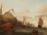 Gerrit Pompe, Maritime Scene, Oil on panel