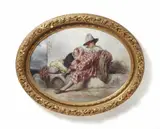 Henri Joseph Duwée, The Little Nap, Oil on canvas