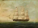 Carl Justus Harmen Fedeler, The "Clementine" at Sea, Oil on canvas