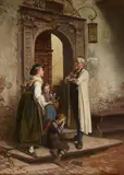 Théodore Gérard, The Little Mishap, Oil on canvas