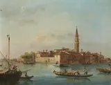 Two Views of Venice by Italian School 19th century, Oil on canvas. 25.5 x 32.5 and, sold Mar 2018