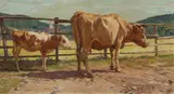 Julius Paul Junghanns, Cow and Calf