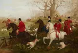 William Joseph Shayer, The Hunting Party, Oil on canvas