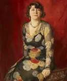 Benno Strasser, Portrait of Ernestine Färber-Strasser, Oil on canvas