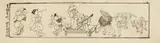 Utagawa Kuniyoshi (1797-1861) and Utagawa Kunisada (1786-1864), attributed to, et al. by Utagawa Kuniyoshi Utagawa Kunisada, Three prepatory drawings or sketches in ink on thin paper. a), sold Dec 2017