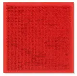 Bernard Aubertin, Tableau Clous, 1969, Nägel auf Holz, rot bemalt