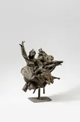 Lothar Fischer, Raub der Sabinerin, 1960, Bronze with golden brown patina