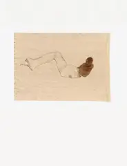 Jürgen Brodwolf, Untitled (Figurenbewegung), 1980er Jahre, 7 works: each mixed media, card and gauze on linen. Each