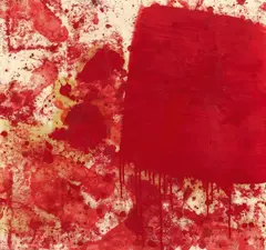 Untitled by Hermann Nitsch, 1986, Oil on paper, sold Dec 2017
