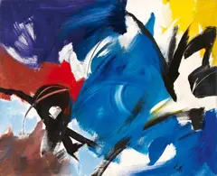 Le grand jeu by Jean Miotte, 2001, Acrylic on canvas, offered Dec 2017