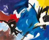 Jean Miotte, Le grand jeu, 2001, Acrylic on canvas