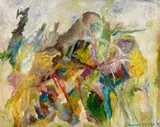 Ein irritierendes Landschafts-Gesicht by Bernard Schultze, 1998, Oil on canvas, offered Dec 2017