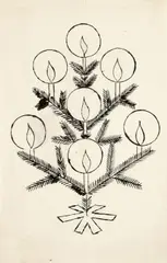 Untitled (Christmas Tree) by Andy Warhol, Circa 1955, India ink and lithograph on paper, offered Dec 2017