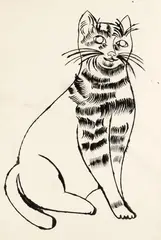 Untitled (Sam sitting) by Andy Warhol, Circa 1956, India ink and lithograph on paper, offered Dec 2017