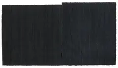 Richard Serra, Double Black, 1990, Oil crayon and silkscreen on card, 2 parts. Overall dimensions approx