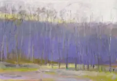 In Massachusetts by Wolf Kahn, 2000, Oil on canvas, sold Dec 2017