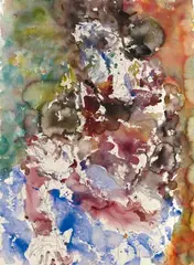 Untitled (Marionette) by Marwan, 1981, Watercolour and pencil on card, offered Dec 2017