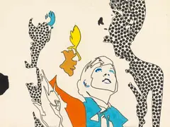 Damenwahl by Werner Berges, 1967, Mixed media on card, sold Dec 2017