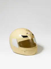 Unitled by Enzo Cucchi, 1993, Gouache on motorbike helmet. Approx, offered Dec 2017