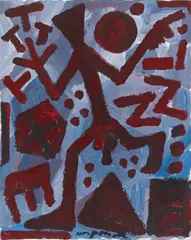 A. R. Penck, Untitled, 1995, Acrylic on canvas