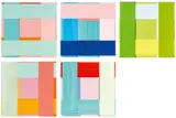 Imi Knoebel, Face A-E, 2003/2005, Work in 5 parts: each acrylic on plastic foil, collaged. Each