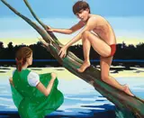 Christopher Winter, Skipping School (The Annunciation), 2007, Acrylic on canvas