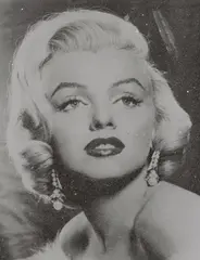 Marilyn Goddess (flat silver+black) by Russell Young, 2011, Acrylic, silkscreen and diamond dust on canvas, offered Dec 2017