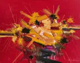 Georges Mathieu, Grâces Vagabondes, 1991, Oil on canvas