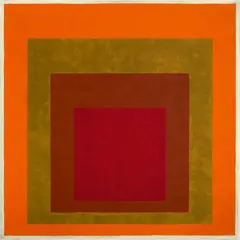Josef Albers, Study to Homage to the Square: Warm Welcom, 1953/1955, Oil on Masonite