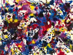 Untitled (SF77-958) by Sam Francis, 1977, Acrylic and gouache on card, offered Dec 2017