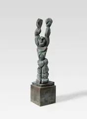 Sieger by Jörg Immendorff, 1989, Bronze with green-brown patina. Height approx, offered Dec 2017
