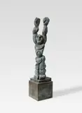 Jörg Immendorff, Sieger, 1989, Bronze with green-brown patina. Height approx