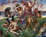 Lovis Corinth, Ariadne auf Naxos, 1913, Oil on canvas, relined