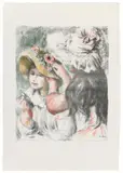 Le Chapeau Épinglé, 2e planche by Pierre-Auguste Renoir, Circa 1898, Colour lithograph on laid paper with watermark "MBM", offered Dec 2017