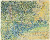 Jan Thorn Prikker, Untitled, Circa 1900-1904, Wax crayon and gouache on laid paper