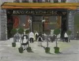 Varlin, Brasserie Viennoise, 1942-1943, Oil on card on Pavatex panel