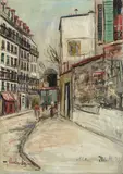 Maurice Utrillo, Rue Lepic à Montmartre