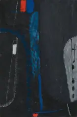 Untitled (Überbrückungskomposition) by Max Ackermann, 1965, Oil and tempera on card, offered Dec 2017