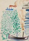 Bateaux by Raoul Dufy, Watercolour on paper, laid down on support paper, sold Dec 2017