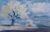 Otto Dix, Blühende Bäume, 1946, Pastel on laid paper with watermark "PM FABRIANO" 32.2/
