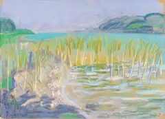 Schilf am Untersee by Otto Dix, 1947, Pastel on laid paper with watermark "MONTGOLFIER FRANCE", sold Dec 2017