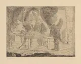 James Ensor, L' assassinat, 1888, Etching on Simili-Japan