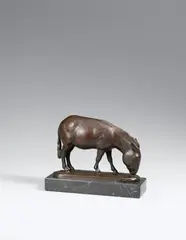 Grasender Esel by August Gaul, 1911, Bronze, offered Dec 2017