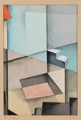Der Neubau by Rudolf Jahns, 1932, Watercolour on paper, sold Dec 2017